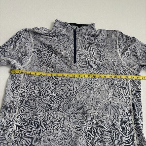 Greyson 1/4 Zip Pullover Mens XL Black White Pattern Performance Golf Stretch - Picture 5 of 7